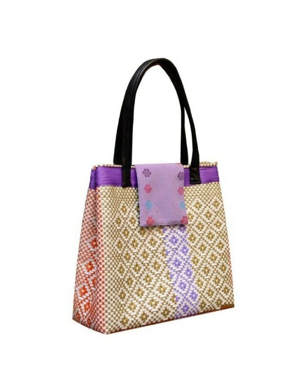 Boho Handbag Handcrafted Mexico Upcycled Plastic